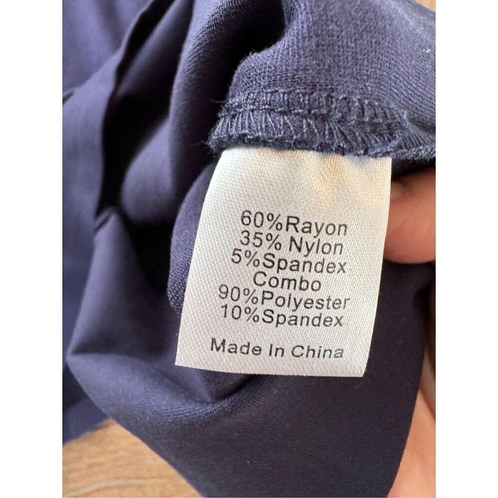 Tuckernuck Dress Women Navy‎ Blue Cowgirl Suede Fringe Long Sleeve Size XSmall - Picture 7 of 9